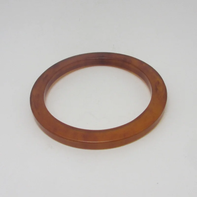 Amber Plastic Bangle Bracelet Vintage c1960