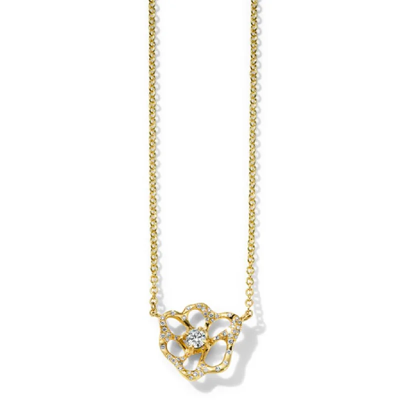 Ippolita 18k Yellow Gold Flora Diamond Necklace