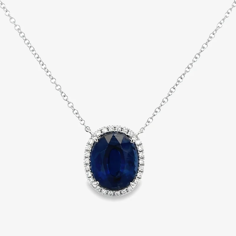 4.46ct Kyanite & Diamond Necklace