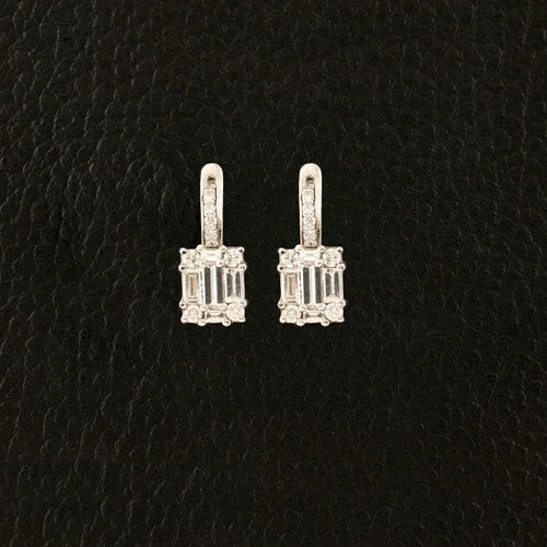 Diamond Dangle Earrings