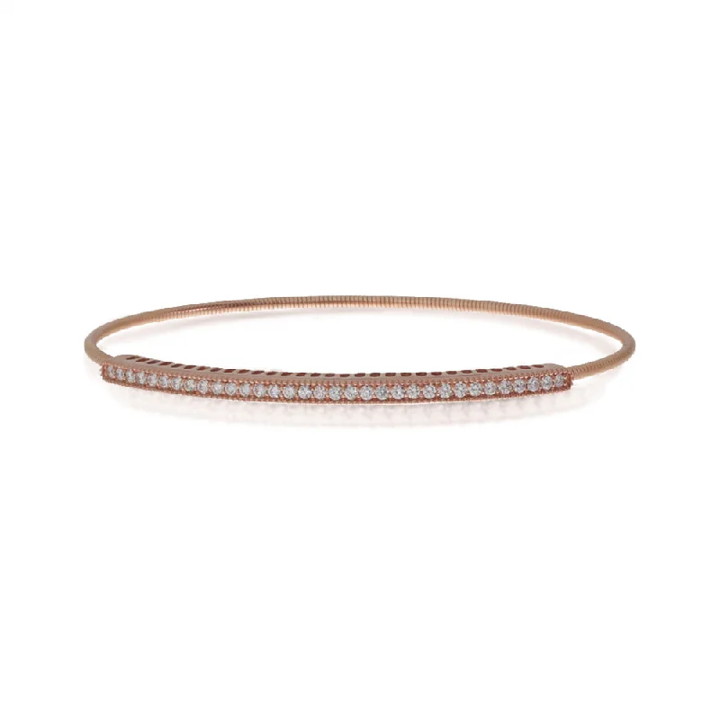 14K Rose Gold Diamond Expandable Bracelet BVB1060P