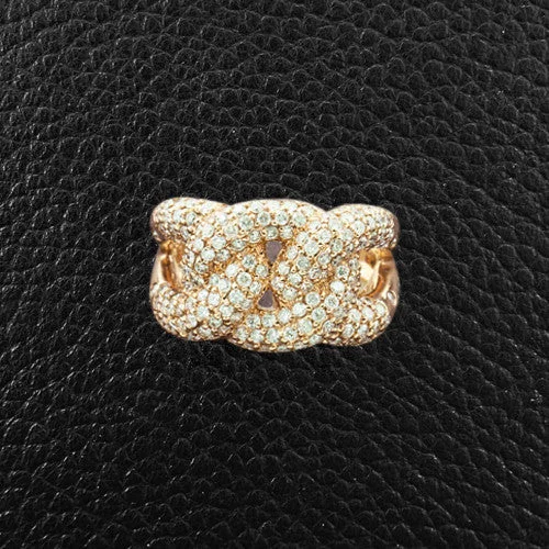 Rose Gold & Diamond Knot Ring