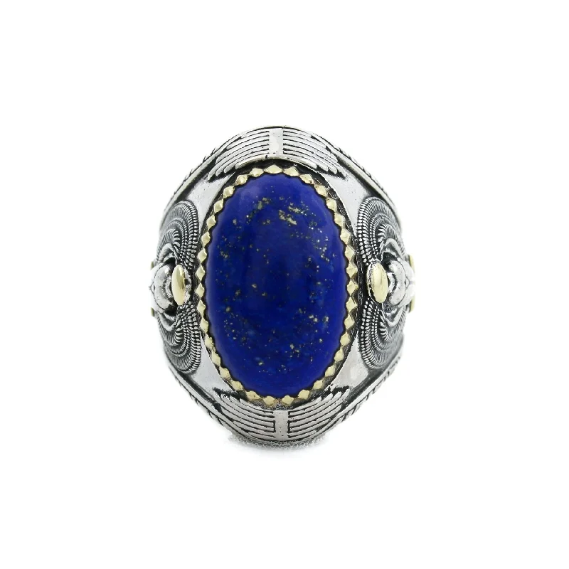 Heavy "Ramses" Ring x Lapis Lazuli by Kingdom