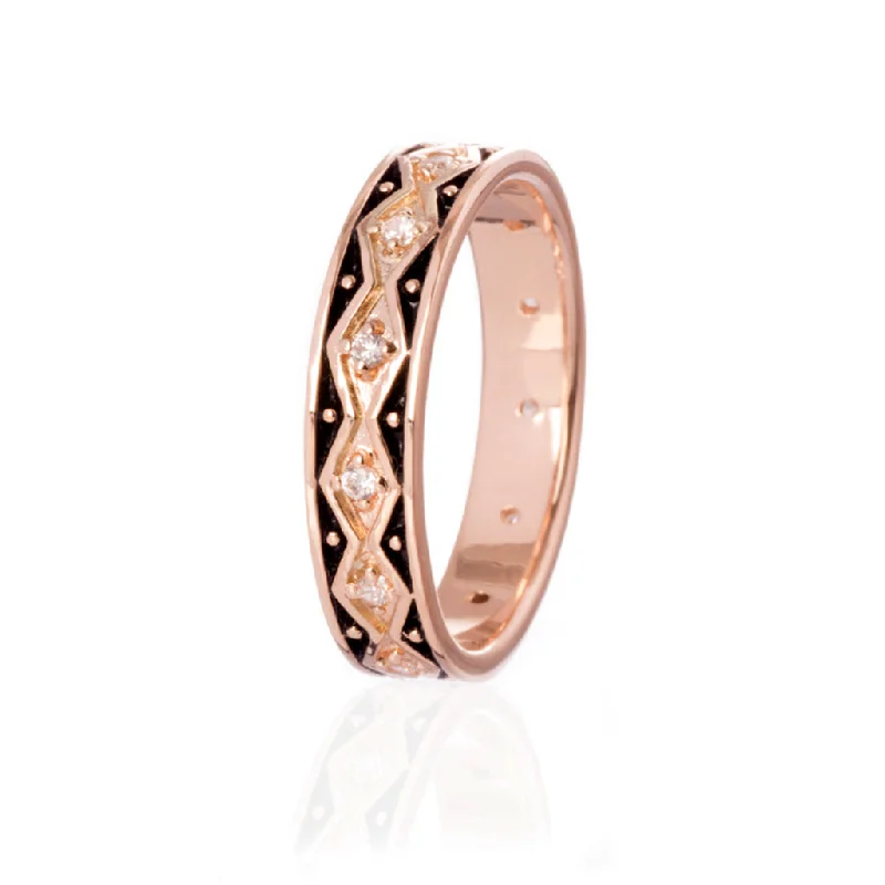 Viper Ring, Rose Gold