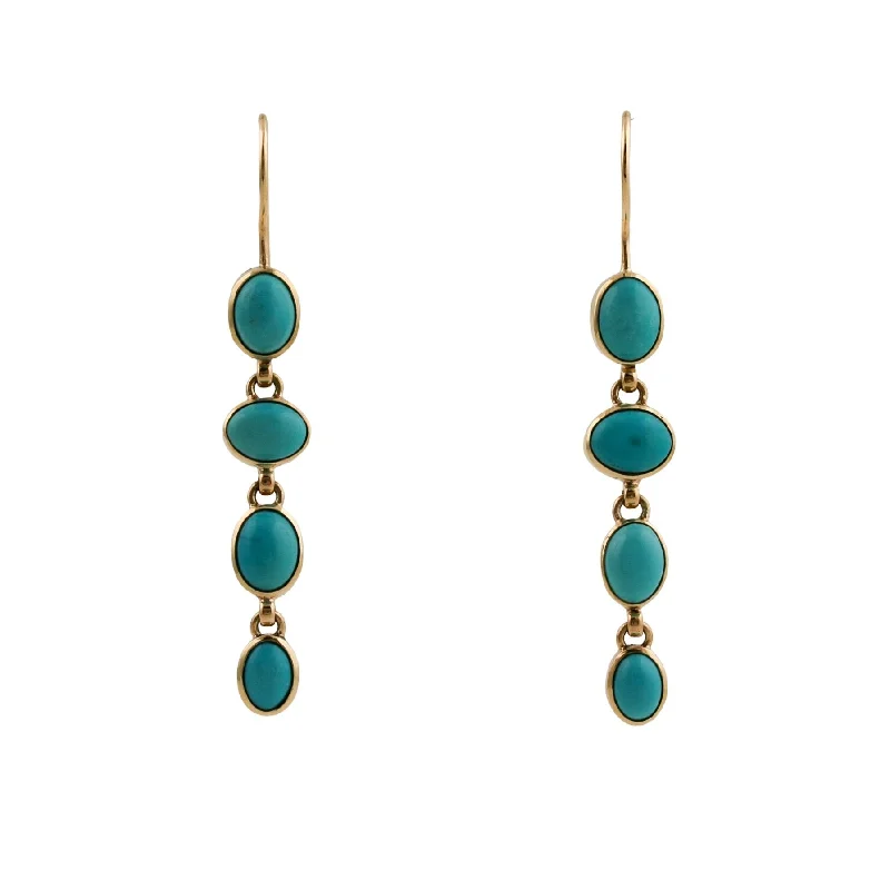 Sleeping Beauty Turquoise Drop Earrings